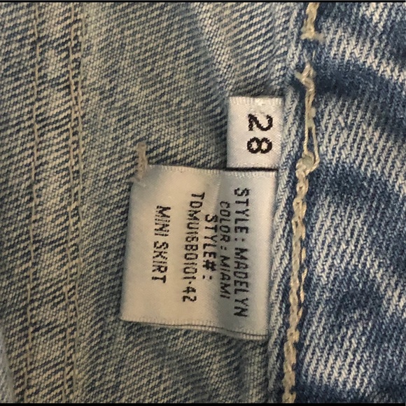 TULAROSA MINI SKIRT SIZE 28 - Picture 14 of 14